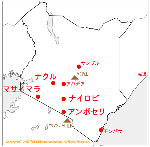 ケニア地図